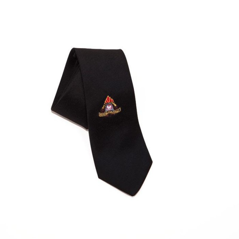 Krawat z haftowanym logo PSP