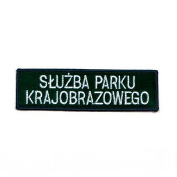 Emblemat służby leśnej z napisem